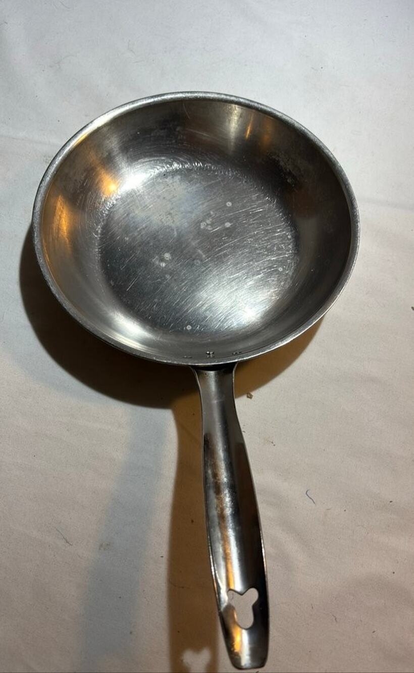 Vintage Jet-O-Matic Stainless Steel Frying Pan
